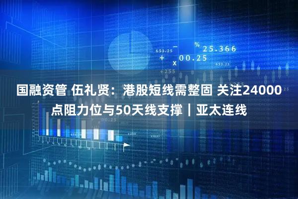 国融资管 伍礼贤：港股短线需整固 关注24000点阻力位与50天线支撑｜亚太连线